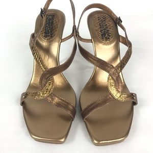 Sergio Zelcer Spanish Leather Snake embossed Heels 9